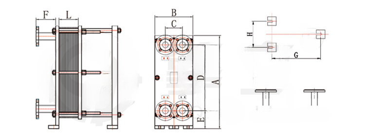 304 Stainless Plate Heat Exchanger Customized YF12