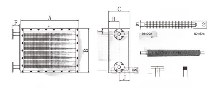 Fin Tube Steam Heat Exchanger for Central Air Conditioning
